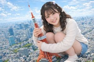 現代の都市景観の中で東京タワーを抱える巨人 - 2