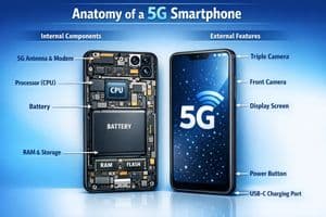 5G 智能手机信息图提示 - 2