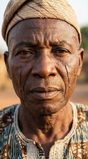 帶有「Pele」部落圖騰的約魯巴男子壓力測試提示 - 2