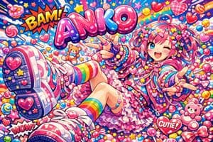 Aniko 的原宿 Decora 普普藝術海報 - 1