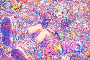 Aniko 的原宿 Decora 普普藝術海報 (詳細)