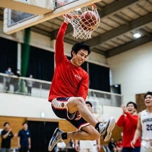 动感篮球扣篮照片 - 2