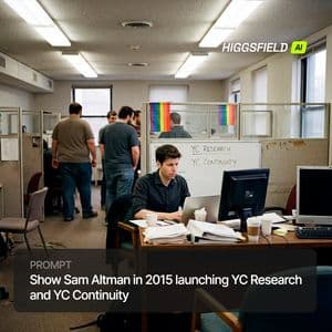 歷史事件圖像生成：Sam Altman 啟動 YC Research 和 Continuity