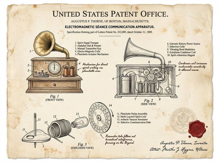 Documento de Patente Antiguo para un Invento