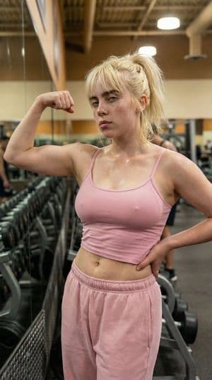 Prompt de Selfie de Espejo de Gimnasio Ultra Fotorrealista (Estilo Billie Eilish) - 3