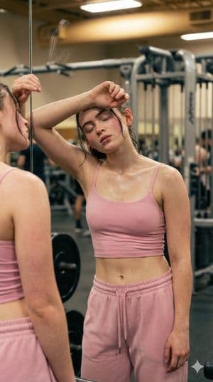 Prompt de Selfie de Espejo de Gimnasio Ultra Fotorrealista (Estilo Billie Eilish) - 5
