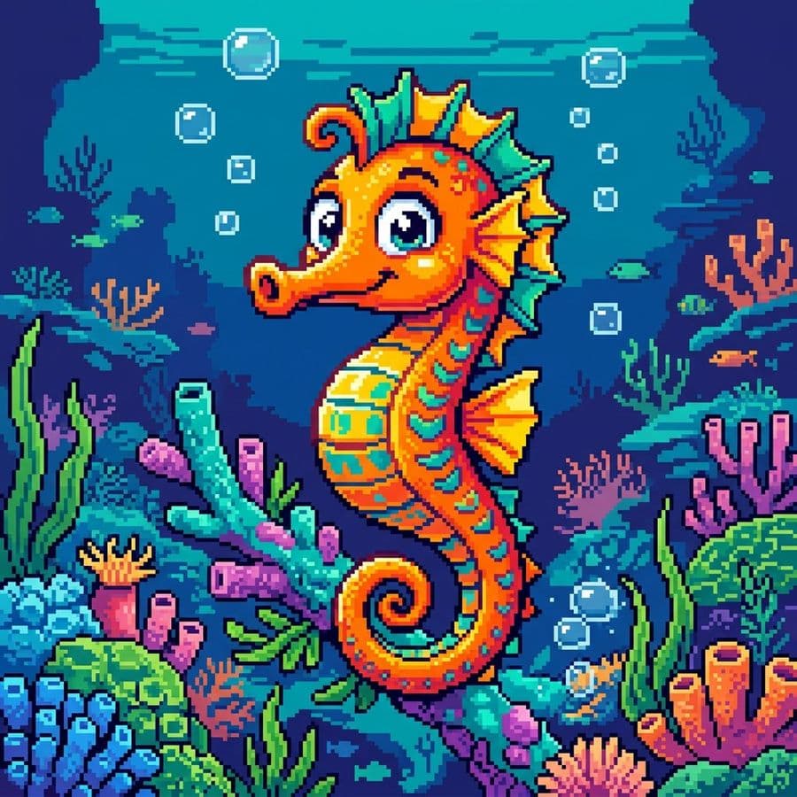 Hình ảnh động vật hoạt hình dạng pixel