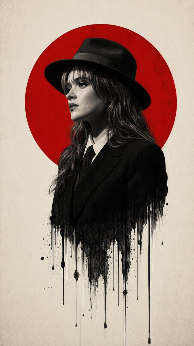 ミニマリストなフィルム・ノワール風ポスター