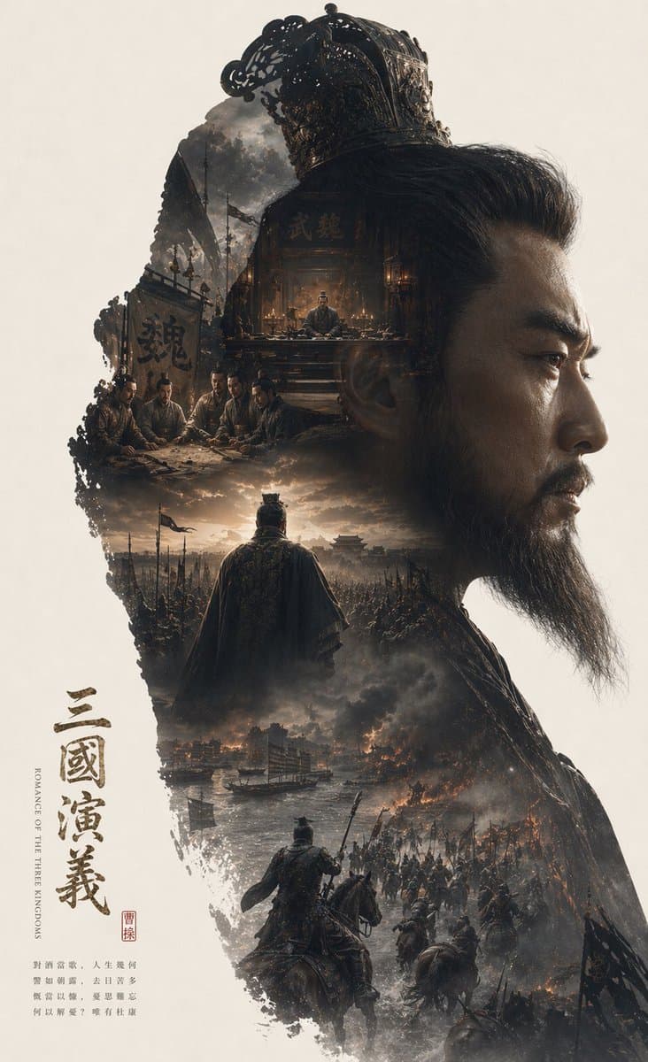 Epic Narrative Silhouette Movie Poster