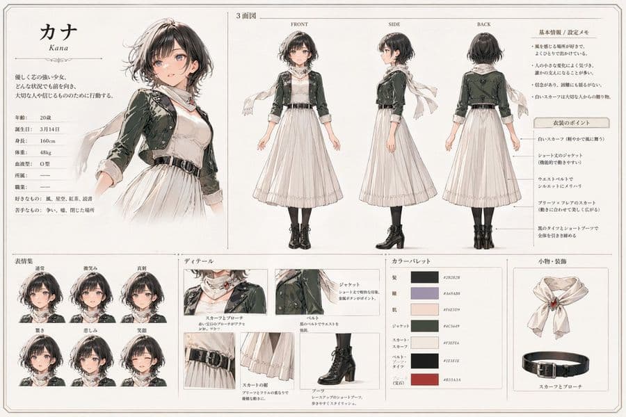 Kana 动漫角色设定集