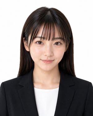 Formal Japanese ID Photo Portrait