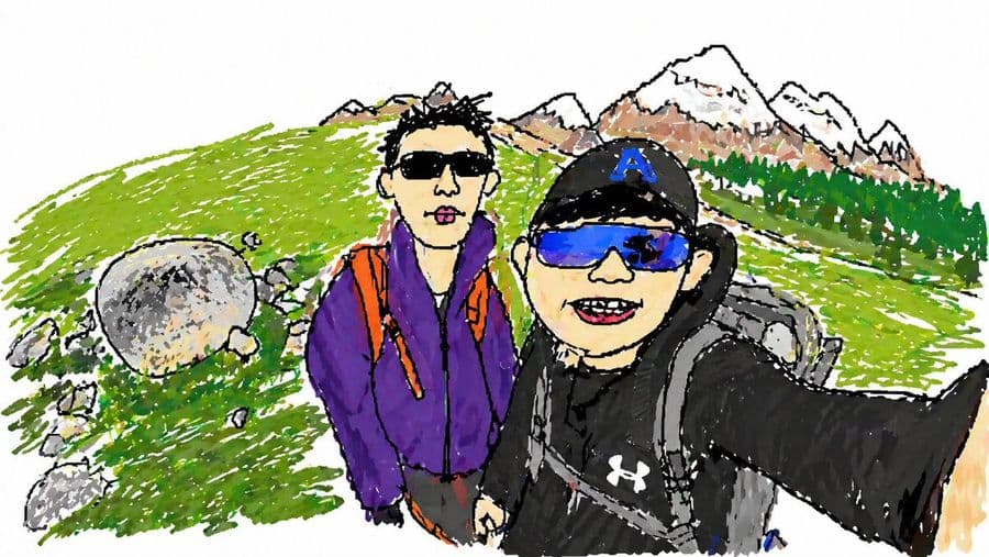Doğa Yürüyüşü Fotoğrafından Karalama Çizime
