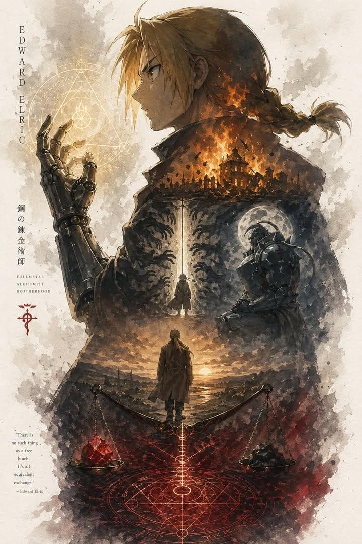 Anime Silüet Anlatı Posteri