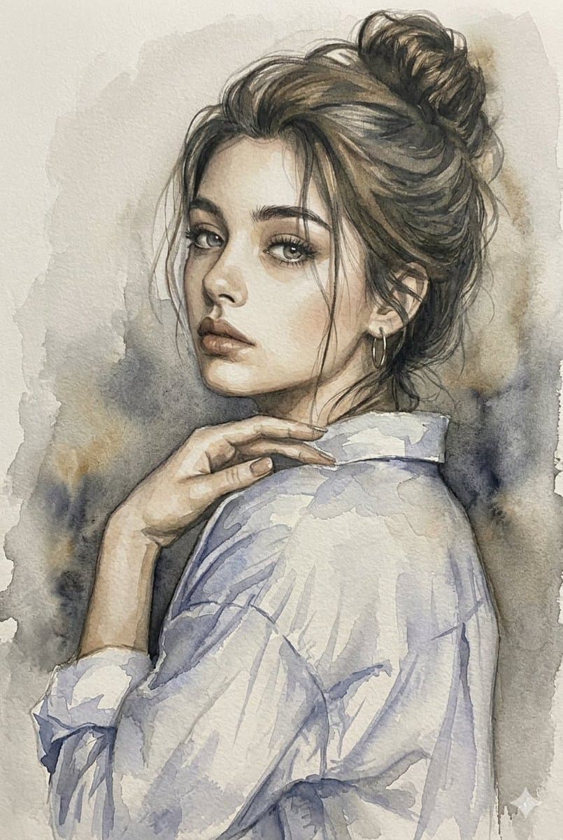 Estudio de retrato en múltiples medios