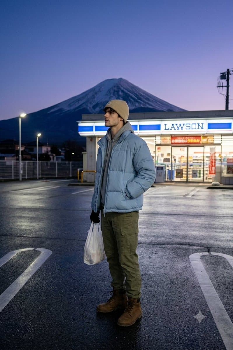 Foto de viaje espontánea en Japón estilo iPhone