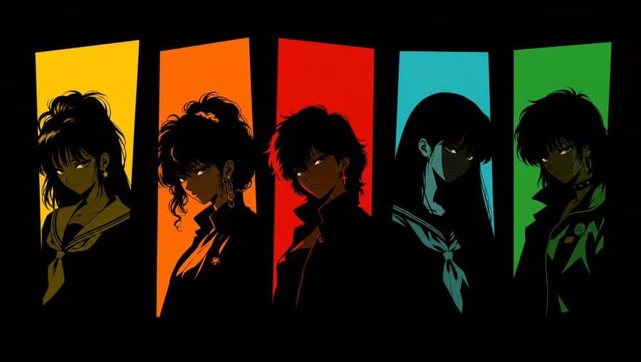 Cinco chicas anime delincuentes de los años 80