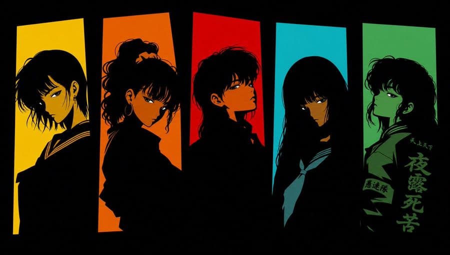 Cinco chicas anime delincuentes de los años 80
