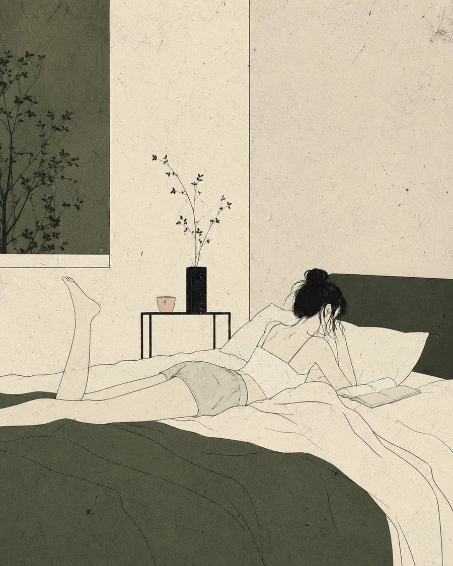 Nordic Minimalist Editorial Illustration