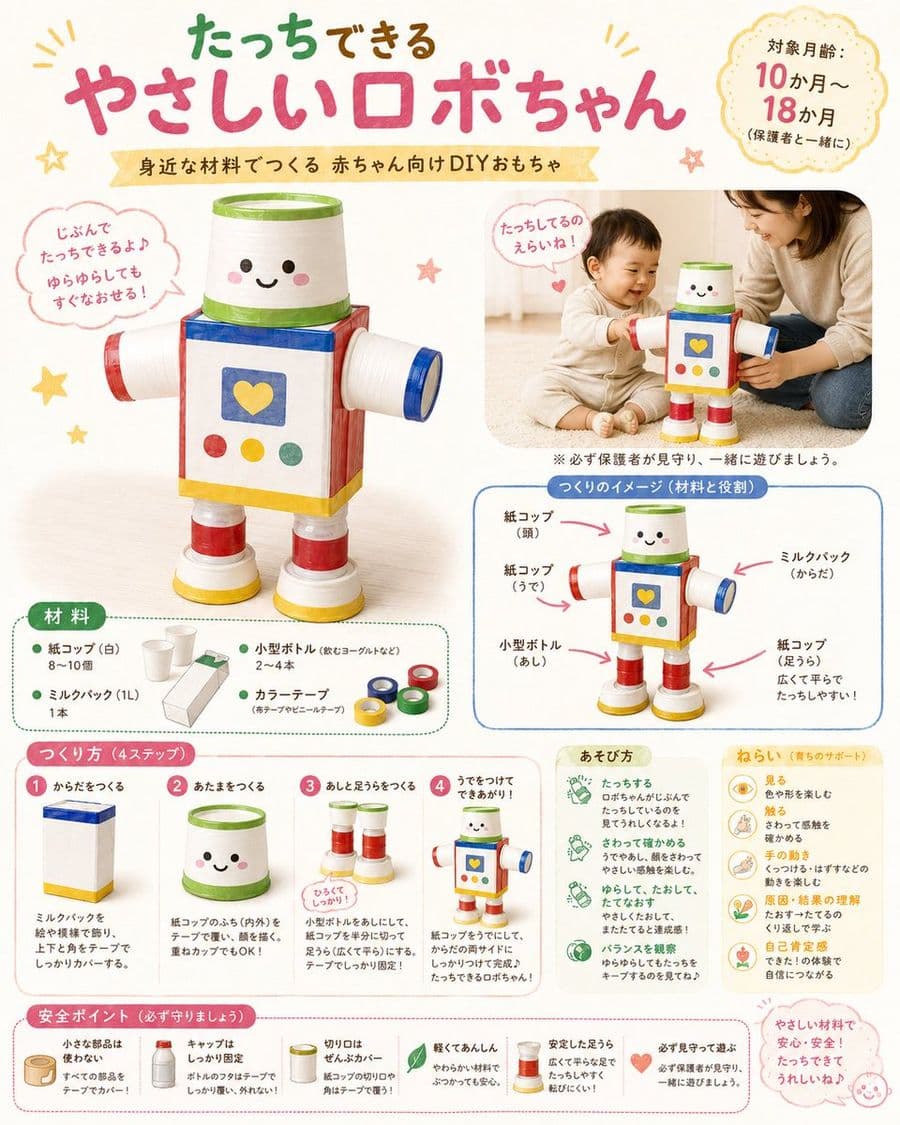 DIY Baby Robot Toy Concept Sheet