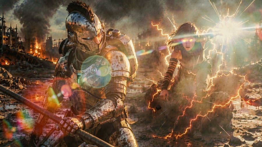 Cyber Knight vs Red Lightning Attacker