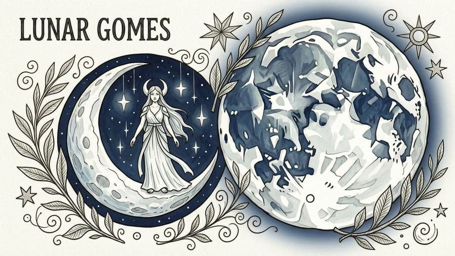 Mystical Lunar Goddess Collage