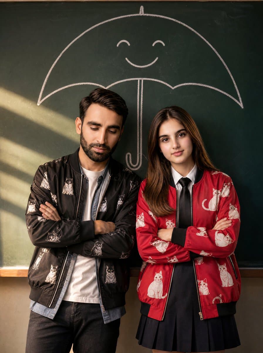 Korean Drama Style Classroom Portrait