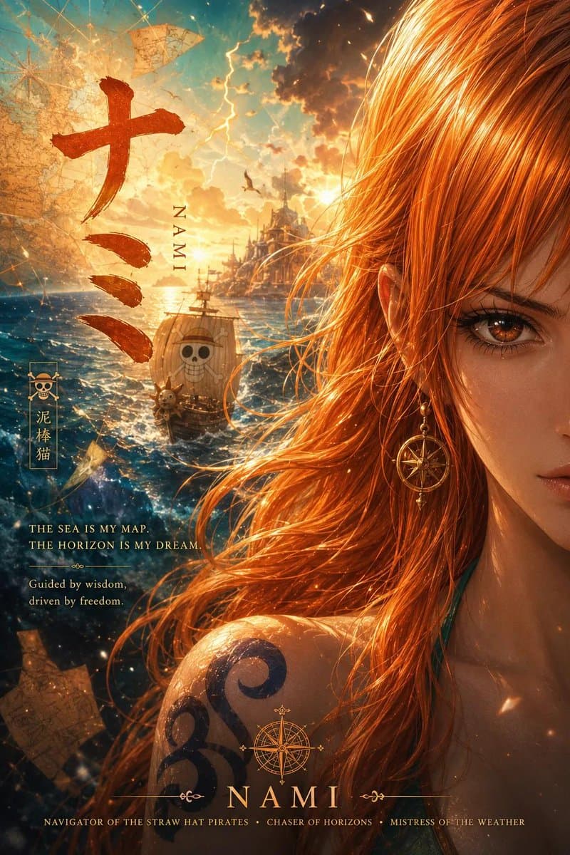 Anime Adventure Character Poster Design