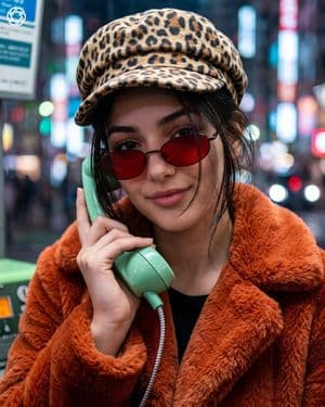 Cyber-Fashion Street Portrait