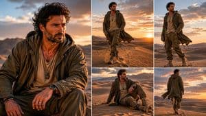 Desert Wanderer Photo Collage