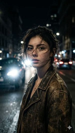 Cinematic Urban Night Portrait - 1