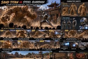 Vertical Cinematic Storyboard Sheet