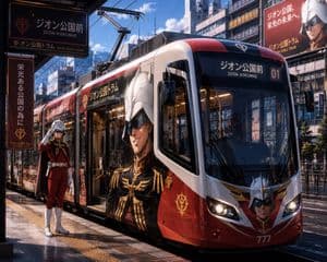 Custom Character-Wrapped Streetcar Illustration - 4