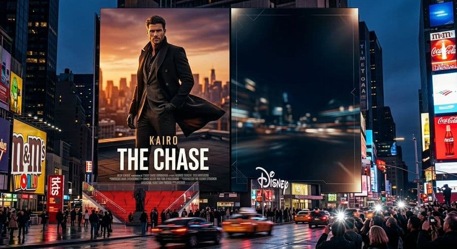 Times Square Movie Billboard Scene