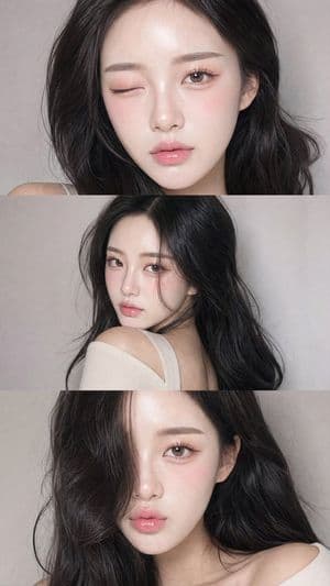 Face-Consistent Beauty Portrait Collage - 1
