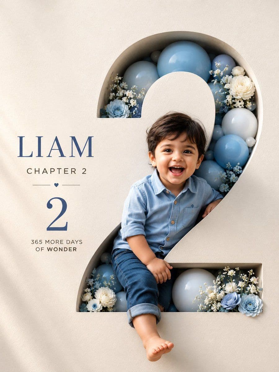Luxury 3D Birthday Poster