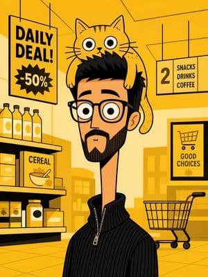 Bizarre Flat Cartoon Character - 2