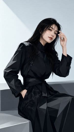 Black Neo-Chinese Fashion Cover - 3