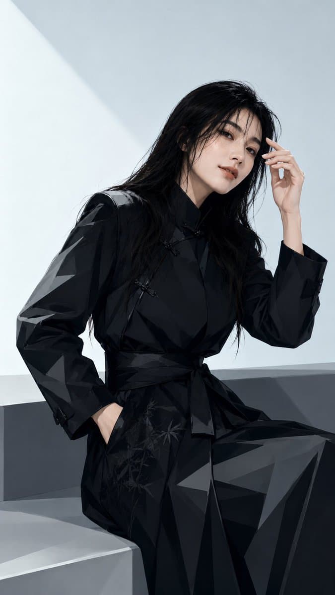 Black Neo-Chinese Fashion Cover