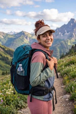 Alpine hiking lifestyle photography