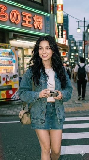 90 年代のノスタルジックな東京ストリートポートレート