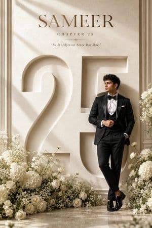 Luxuriöses Poster zum 25. Geburtstag