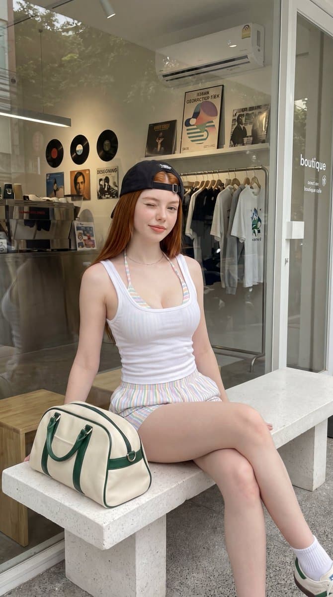 Urban Summer Streetwear Fashion Portrait