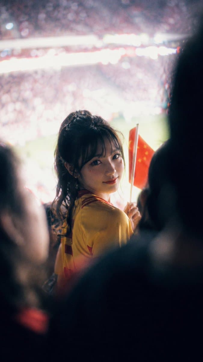 Cinematic Stadium Cheerleader Fan