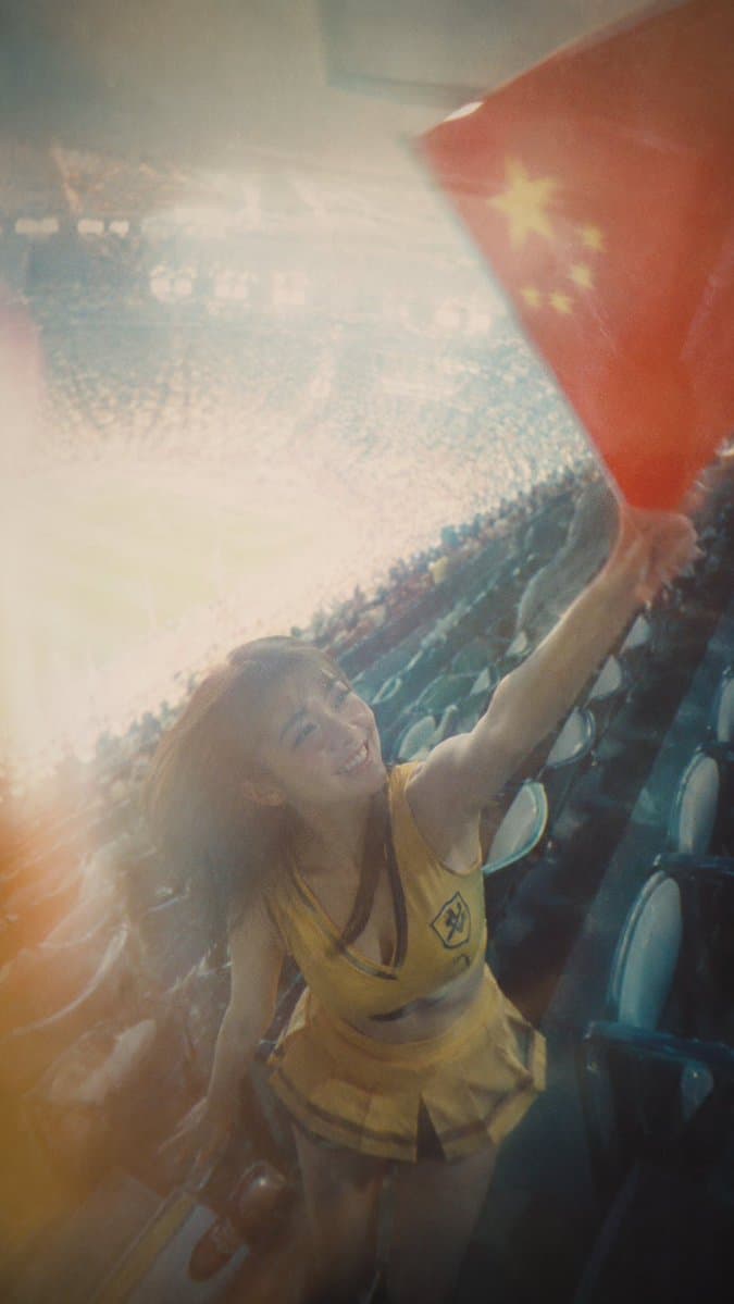 Cinematic Stadium Cheerleader Fan