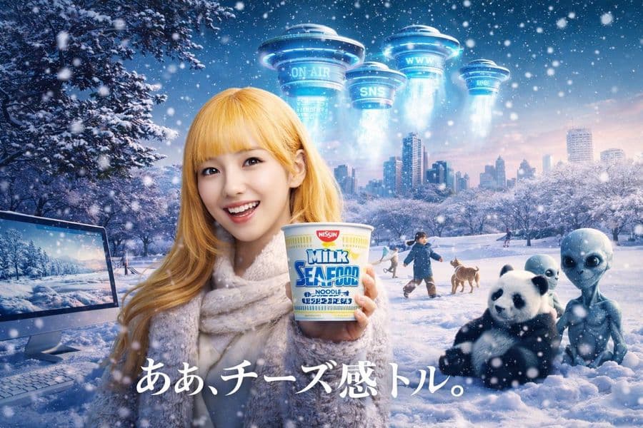 Surreal Japanese Nissin Snow Ad