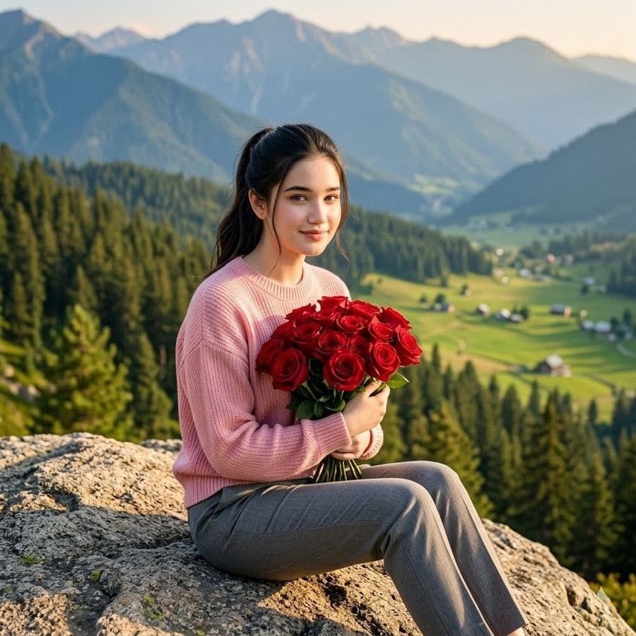 Mountain Rose Portrait