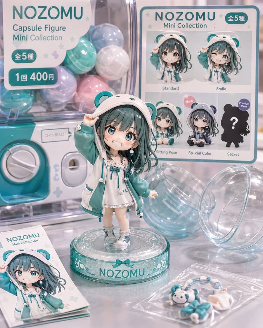 Présentoir de figurine capsule Pastel NOZOMU