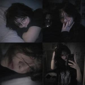 Colagem de Garota Emo Dark Grunge - 2