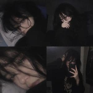 Colagem de Garota Emo Dark Grunge - 1