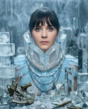Retrato de belleza vanguardista glacial - 2